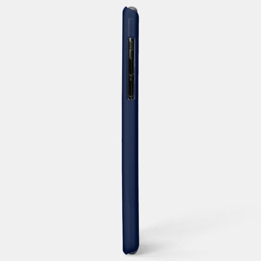 Aangepaste naam Navy Blue Case-Mate iPhone Case (Achterkant/links)