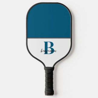 Aangepaste naam Navy Blue Monogram Pickleball Padd Pickleball Paddle