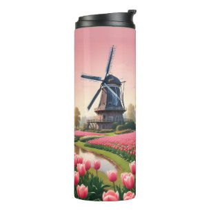 Aangepaste Naam Nederland Windmolens Thermosbeker