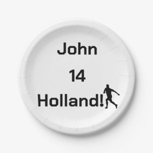 Aangepaste naam Nederlandse voetbalfan Papieren Bordje
