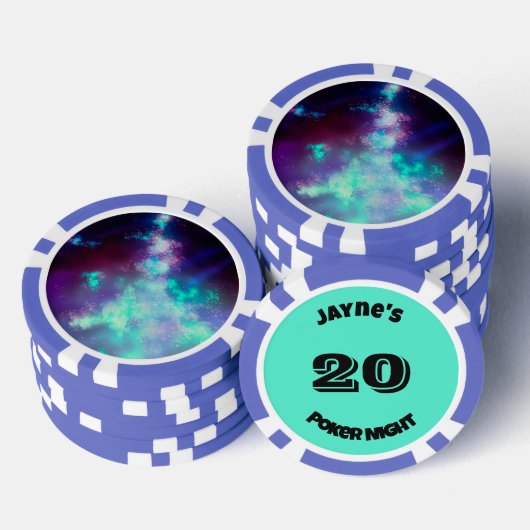 Aangepaste naam Neonlichten Poker Chips (Opstapeling)