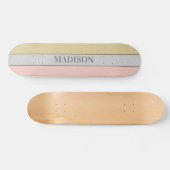 Aangepaste Naam Nep Glitter Bling Skateboard (Horizontaal)