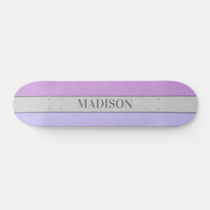 Aangepaste Naam Nep Glitter Bling Skateboard