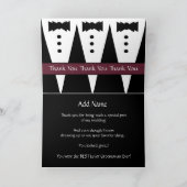 Aangepaste naam NEPHEW Junior bruidsjonker bedankj Bedankkaart (Binnen)