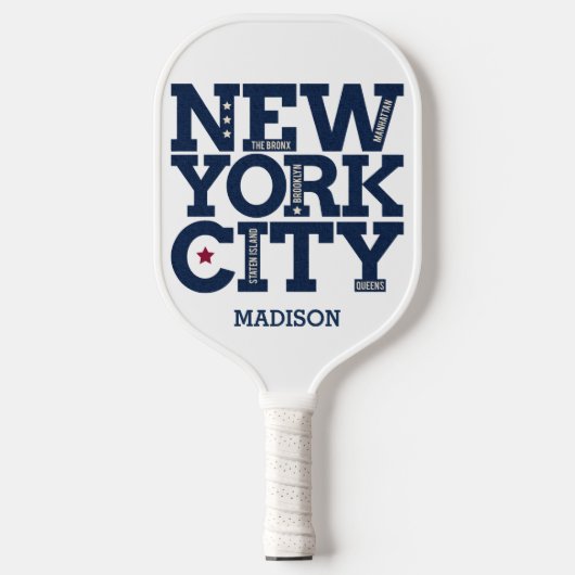 Aangepaste naam New York City Pickleball Paddle (Voorkant)