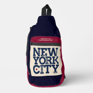 Aangepaste naam New York City Sling Bag