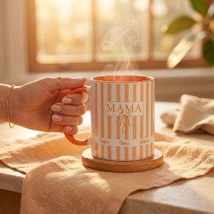 Aangepaste naam nieuwe moeder-vader cadeau koffie mok