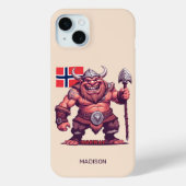 Aangepaste naam Noorse trol Case-Mate iPhone Case (Achterkant)