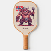 Aangepaste naam Noorse trol Pickleball Paddle (Voorkant)