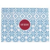 Aangepaste naam Nordic Snowflake Pattern Large Cadeautasje (Achterkant)