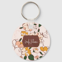 Aangepaste naam Nostalgische Bloementuin Beige Roz