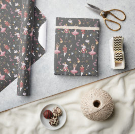 Aangepaste naam Notenkraker Ballet Ballerina Kerst Cadeaupapier