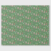 Aangepaste naam Notenkraker Ballet Ballerina Kerst Cadeaupapier (Vlak)