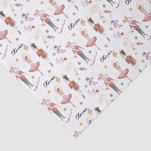 Aangepaste naam Notenkraker Ballet Ballerina Kerst Tissuepapier (Detail)