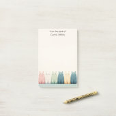 Aangepaste naam Notitieblok met katten Post-it® Notes (Op bureau)