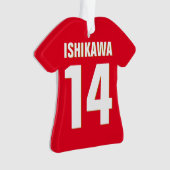 Aangepaste naam, nummer, kleuren. Sportventilatore Ornament (voorkant)