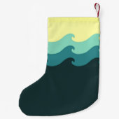 Aangepaste naam oceaangolven kleine kerstsok (Achterkant)