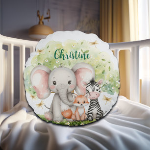 Aangepaste naam Oerwoud Animals Dragonfly Rond Kussen
