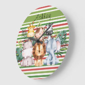 Aangepaste naam Oerwoud Safari Dieren Grote Klok (Hoek)