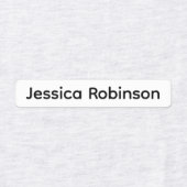 Aangepaste naam of bedrijfsnaam stof kleding labels (Design 2)