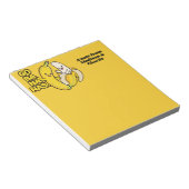Aangepaste naam of namen van Cute Bananas Notitieblok (Schuin)