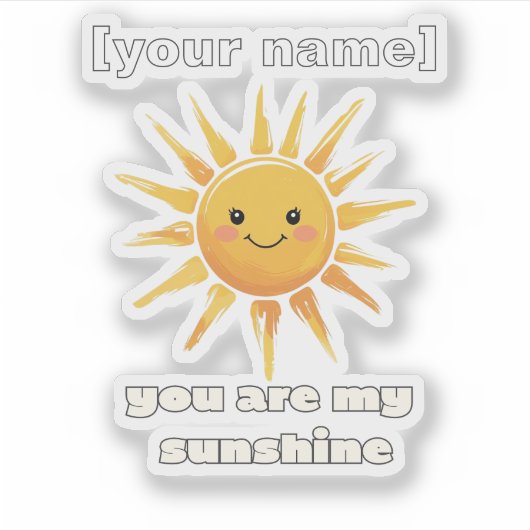 Aangepaste naam of tekst Aangepaste gesneden vinyl Sticker (Voorkant)