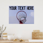 Aangepaste naam of tekstsport voor Basketball Play Poster (Keuken)