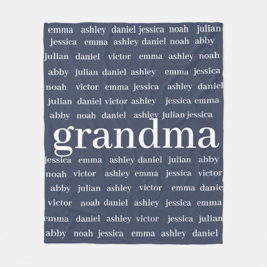 Aangepaste naam Oma Deken, Minky Baby Deken (Voorkant)