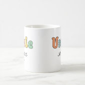 Aangepaste naam Oom Retro Cadeft | Oom gepersonali Koffiemok (Center)