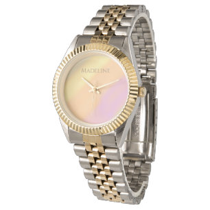 Aangepaste naam op Cotton Candy Kleuren Horloge