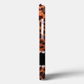Aangepaste naam oranje glitterblad afdrukken Case-Mate iPhone case (Achterkant / Links)