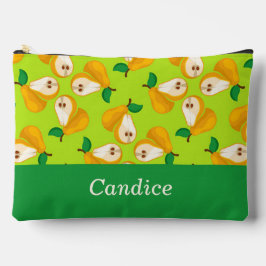 Aangepaste naam oranje peren op groen etui