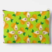 Aangepaste naam oranje peren op groen etui (Achterkant)