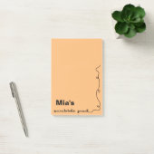 Aangepaste naam Oranje plakbord Post-it® Notes (Kantoor)