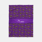 Aangepaste naam paarse adelaars fleece deken (Voorkant)