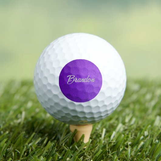 Aangepaste naam paarse ledergolfballen golfballen (Insitu Shirt)