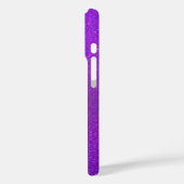 Aangepaste naam Paarse & Silver Glitter Case-Mate iPhone Case (Achterkant / Links)