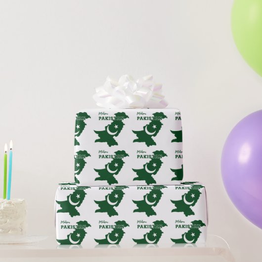 Aangepaste naam Pakistan Cadeaupapier (Feestgeschenken)