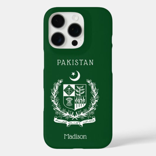 Aangepaste naam Pakistan Case-Mate iPhone Case (Achterkant)