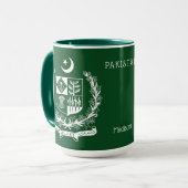 Aangepaste naam Pakistan Mok (Voorkant links)