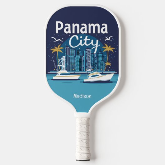 Aangepaste naam Panama City Pickleball Paddle (Voorkant)