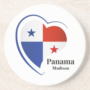 Aangepaste naam Panama Love Zandsteen Onderzetter