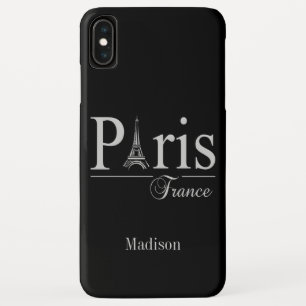Aangepaste naam Parijs Frankrijk telefoongesprekke iPhone XS Max Hoesje