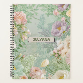 Aangepaste Naam pastel bloem Planner