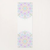 Aangepaste naam Pastel Rainbow Floral Sundae Manda Yogamat (Achterkant)