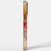 Aangepaste Naam Peach Raspberry Bloemen Alcohol In Case-Mate iPhone Case (Achterkant / Rechts)