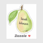 Aangepaste naam Peer Fruit Sticker (Vel)