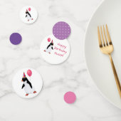 Aangepaste naam Penguin-tabel Confetti (Groep)