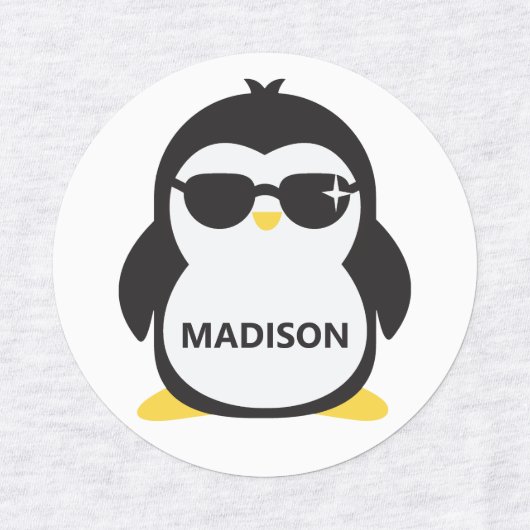 Aangepaste naam Penguins Labels (Design 2)