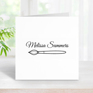 Aangepaste naam penseel 	rubberstempel